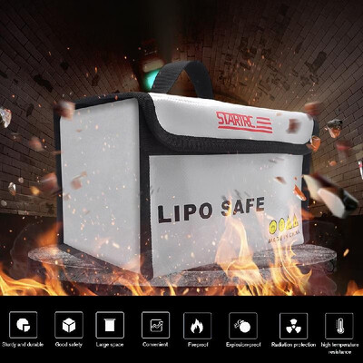 STARTRC Waterproof Fireproof Explosionproof Lipo Safe Bag with Active Divisions Compartments Battery Handbag for DJI RC Drone Car
STARTRC Waterproof Fireproof Explosionproof Lipo Safe Bag with Active Divisions Compartments Battery Handbag for DJI RC Drone Car