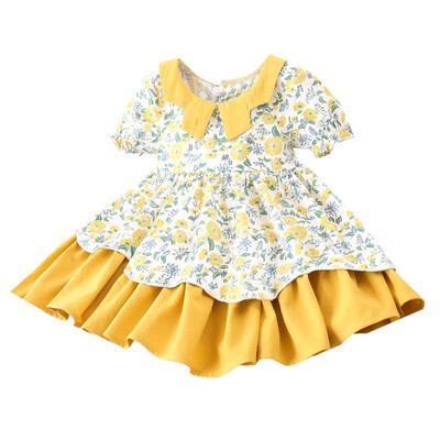 2019 Summer Girls Dress Floral Short Sleeve Party Dress Pageant Prom Tutu Dress Doll collar Cute Princess Girl Clothes
2019 Summer Girls Dress Floral Short Sleeve Party Dress Pageant Prom Tutu Dress Doll collar Cute Princess Girl Clothes