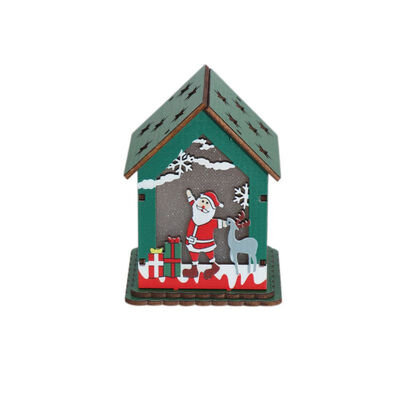 Colorful Christmas Wooden House With Lights Christmas Luminous Ornament Xmas Tree Hanging Decoration Children Gift
Colorful Christmas Wooden House With Lights Christmas Luminous Ornament Xmas Tree Hanging Decoration Children Gift