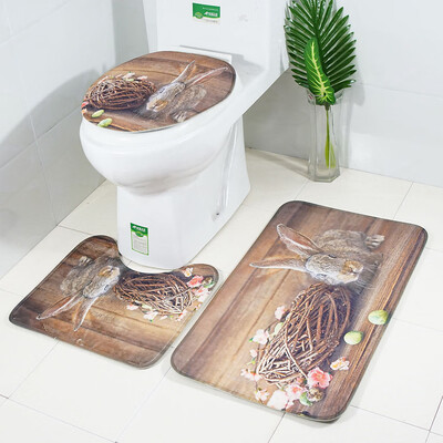 Toponeto 3Pcs Bathroom Non-Slip Cartoon Rabbit Egg Pedestal Rug Lid Toilet Cover Bath Mat
Toponeto 3Pcs Bathroom Non-Slip Cartoon Rabbit Egg Pedestal Rug Lid Toilet Cover Bath Mat