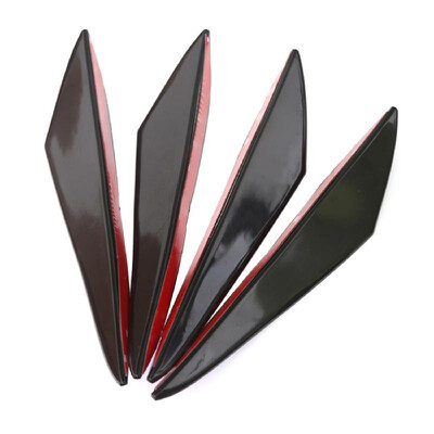 4 pcs Universal Car Front Bumper Fin Splitter Spoiler Air Knife Canard Valence Paste Type for Repair Maintenance Decoration
4 pcs Universal Car Front Bumper Fin Splitter Spoiler Air Knife Canard Valence Paste Type for Repair Maintenance Decoration