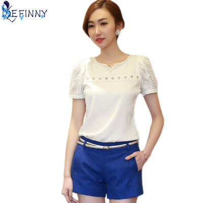 Women Clothing Hollow Out Chiffon Blouse Female Korean Beading Shirts Ladies Blusas Tops Shirt White Blouses Slim Fit Tops
Women Clothing Hollow Out Chiffon Blouse Female Korean Beading Shirts Ladies Blusas Tops Shirt White Blouses Slim Fit Tops