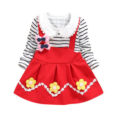 2019 Autumn Baby Girl Dress Kids Girls Floral Striped Pattern Long Sleeve Dress Princess Dresses Baby Girls Clothes
2019 Autumn Baby Girl Dress Kids Girls Floral Striped Pattern Long Sleeve Dress Princess Dresses Baby Girls Clothes