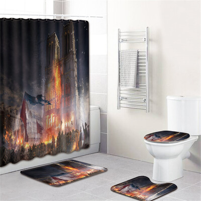 〖Follure〗Waterproof Bathroom Shower Curtain Set Non-Slip Rug Toilet Lid Cover Bath Mat
〖Follure〗Waterproof Bathroom Shower Curtain Set Non-Slip Rug Toilet Lid Cover Bath Mat