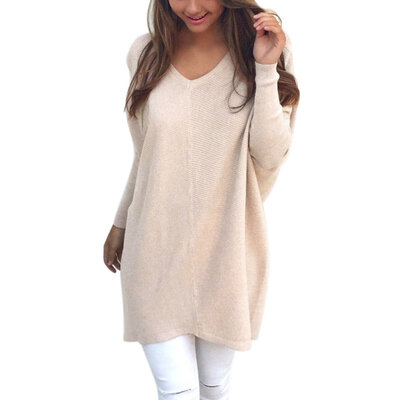 2017 Women V-Neck Chunky Knitted Oversized Baggy Sweaters Thin Jumper Tops Outwear jeaz
2017 Women V-Neck Chunky Knitted Oversized Baggy Sweaters Thin Jumper Tops Outwear jeaz
