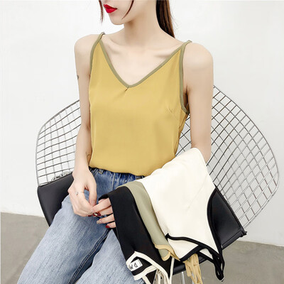 Women tank top Summer Fashion Concise Sexy All-match Solid Color Sleeveless Slim Fit Camisole
Women tank top Summer Fashion Concise Sexy All-match Solid Color Sleeveless Slim Fit Camisole