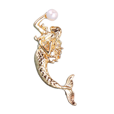 Factory Direct Sale Matte GoldSilver Crystal Rhinestone Mermaid Brooches with Simulated Pearl for Lady Jewelry Gift
Factory Direct Sale Matte GoldSilver Crystal Rhinestone Mermaid Brooches with Simulated Pearl for Lady Jewelry Gift