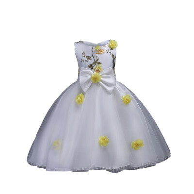 Dress Childrens Embroidery Flower Sleeveless Princess Dress For Girl 5 Colors Ball Gown Wedding Dress
Dress Childrens Embroidery Flower Sleeveless Princess Dress For Girl 5 Colors Ball Gown Wedding Dress