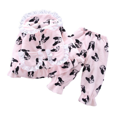 Childrens Pajamas Set Girls Clothes Long Sleeved Girls Outwear Trousers Girls Flannel Cartoon Lace Outfits Autumn Winter
Childrens Pajamas Set Girls Clothes Long Sleeved Girls Outwear Trousers Girls Flannel Cartoon Lace Outfits Autumn Winter