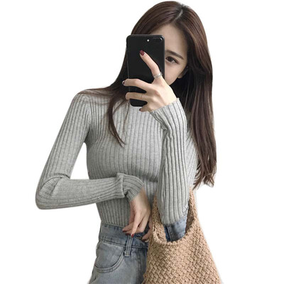 Women Sweater Knit o-neck Pullovers Autumn Basic Female Sweaters Pullover Slim Fit Simple Solid Color Korean style Fashion top
Women Sweater Knit o-neck Pullovers Autumn Basic Female Sweaters Pullover Slim Fit Simple Solid Color Korean style Fashion top