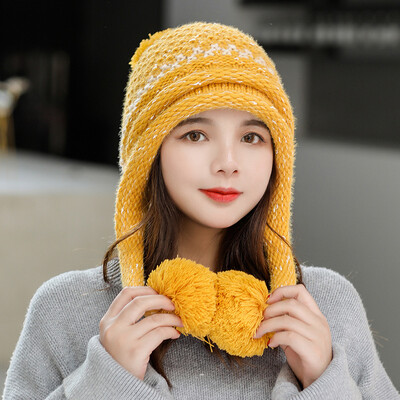 Hood Warm Woman Fleece Thickened Knitted Cap Neck Cap Autumn&Winter Wool Cap Tri-wool Ball Ear Protector Neck Cap
Hood Warm Woman Fleece Thickened Knitted Cap Neck Cap Autumn&Winter Wool Cap Tri-wool Ball Ear Protector Neck Cap