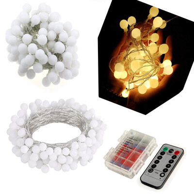 Gobestart Christmas Tree Fairy Party Lights Battery Box Remote Control White Ball Light
Gobestart Christmas Tree Fairy Party Lights Battery Box Remote Control White Ball Light