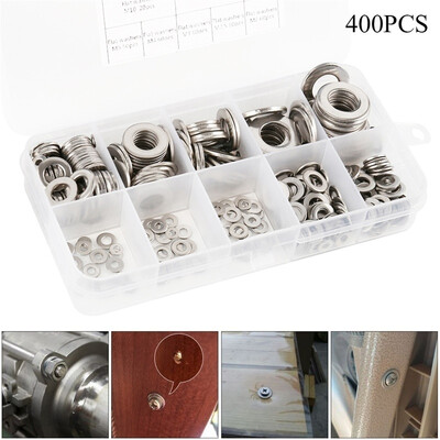 400pcs Stainless Steel Washer Spring Metric Washer Assortment Set - M2 M25 M3 M4 M5 M6 M8 M10
400pcs Stainless Steel Washer Spring Metric Washer Assortment Set - M2 M25 M3 M4 M5 M6 M8 M10