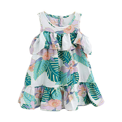 Girls Kids Children Casual Summer Short A-Line Draped Knee-Length Petal Sleeve Crew Neck Cotton Print Dress
Girls Kids Children Casual Summer Short A-Line Draped Knee-Length Petal Sleeve Crew Neck Cotton Print Dress