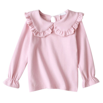 Autumn Children Flare Sleeve Casual Tops Baby Girl Long Sleeve Doll Collar T-Shirts Kids Solid Color Soft Comfy Tops Tees
Autumn Children Flare Sleeve Casual Tops Baby Girl Long Sleeve Doll Collar T-Shirts Kids Solid Color Soft Comfy Tops Tees