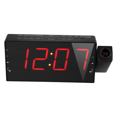 Digital Projection Alarm Clock with FM Radio Dual Alarm Large LED Screen Snooze Time USB Charging Port Outlet Powered
Digital Projection Alarm Clock with FM Radio Dual Alarm Large LED Screen Snooze Time USB Charging Port Outlet Powered