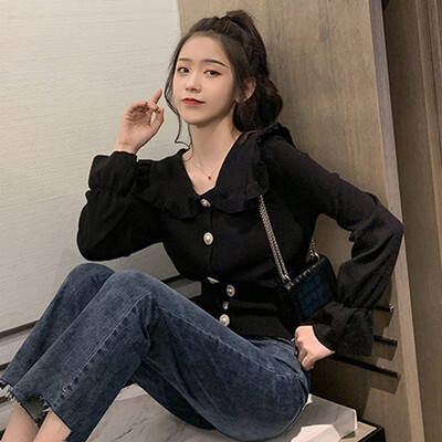 Women Casual Solid Color Doll Collar Vintage Long Sleeve Loose Cardigan Warm Long Knit sweater
Women Casual Solid Color Doll Collar Vintage Long Sleeve Loose Cardigan Warm Long Knit sweater