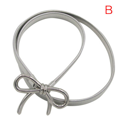 Hot 2019 Fashion Trend New High Quality Belt Bow Type Buckle Elastic Thin Belt Metal Gold Silver Belt
Hot 2019 Fashion Trend New High Quality Belt Bow Type Buckle Elastic Thin Belt Metal Gold Silver Belt