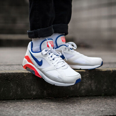 Nike Air Max 180 Ultramarine OG Mens&Womens Running ShoesShock Absorbing Breathable White & Blue & Pink615287 100
Nike Air Max 180 Ultramarine OG Mens&Womens Running ShoesShock Absorbing Breathable White & Blue & Pink615287 100