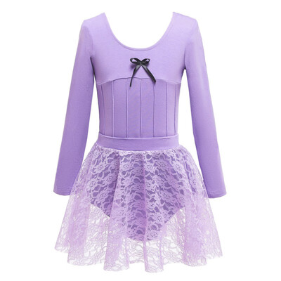 Children Girls Dance dress Long Sleeves Cotton Lace Decoration Dance Practicing Skirt Two-piece Set Gymnastics Clothes body suit
Children Girls Dance dress Long Sleeves Cotton Lace Decoration Dance Practicing Skirt Two-piece Set Gymnastics Clothes body suit