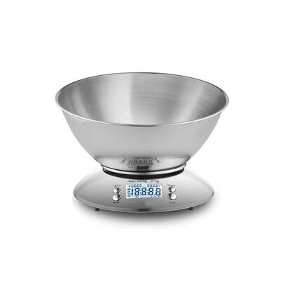 Backlight LCD Display High Accuracy Stainless Steel Digital Kitchen Scale With Removable Bowl Temperature Sensor And Alarm Timer
Backlight LCD Display High Accuracy Stainless Steel Digital Kitchen Scale With Removable Bowl Temperature Sensor And Alarm Timer