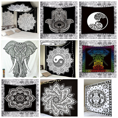 Elephant Mandala Tapestry Black And White Tapestry Animal Wall Hanging Beach Towel Home Decoration NEW
Elephant Mandala Tapestry Black And White Tapestry Animal Wall Hanging Beach Towel Home Decoration NEW