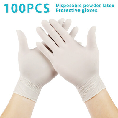 100pcs Disposable Powder Latex Protective Gloves Super Elastic Oil-resistant Off-white Protective Gloves
100pcs Disposable Powder Latex Protective Gloves Super Elastic Oil-resistant Off-white Protective Gloves
