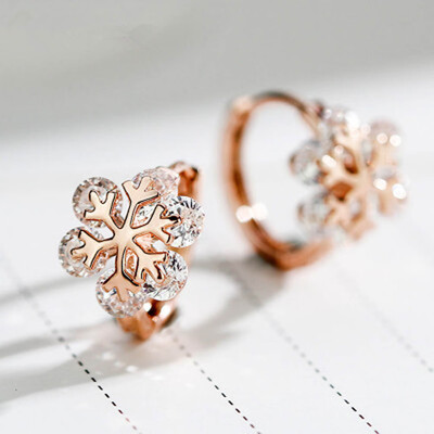Elegant 1 pair 925 sterling Silver Sonw stud Earring Rhinestone Size Color Silverrose gold
Elegant 1 pair 925 sterling Silver Sonw stud Earring Rhinestone Size Color Silverrose gold