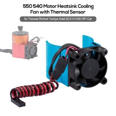 RC Car Motor Heatsink 550 540 Motor Cooling Fan with Thermal Sensor CNC Aluminum Alloy Heatsink for Traxxas Hsp Redcat Rc4wd Tamiy
RC Car Motor Heatsink 550 540 Motor Cooling Fan with Thermal Sensor CNC Aluminum Alloy Heatsink for Traxxas Hsp Redcat Rc4wd Tamiy