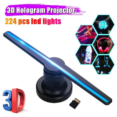 3D Hologram Projector Advertising Display Fan Photo Video Air Holographic Machine Player with 224pcs LED Light Beads Remote Contro
3D Hologram Projector Advertising Display Fan Photo Video Air Holographic Machine Player with 224pcs LED Light Beads Remote Contro