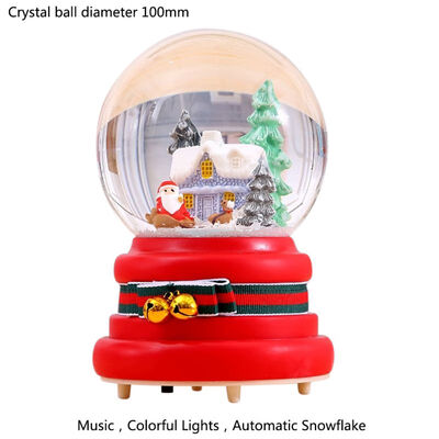 Lighting Music Box Santa Claus Elk Snow Old Man With A Bag Crystal Ball For Christmas Gift Tabletop Decoration Home Ornament
Lighting Music Box Santa Claus Elk Snow Old Man With A Bag Crystal Ball For Christmas Gift Tabletop Decoration Home Ornament