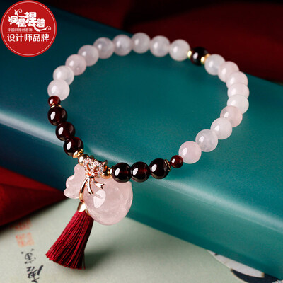 Phoenix Nirvana Bracelet female models powder crystal garnet bracelets fashion butterfly purse tassel handmade ethnic jewelry
Phoenix Nirvana Bracelet female models powder crystal garnet bracelets fashion butterfly purse tassel handmade ethnic jewelry