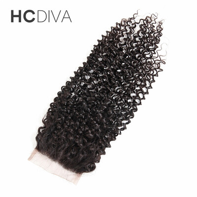 HCDIVA Malaysian virgin hair closure Kinky Curly Malaysian Human Hair Top Lace Closure 4*4 Free / Middle / Three Part
HCDIVA Malaysian virgin hair closure Kinky Curly Malaysian Human Hair Top Lace Closure 4*4 Free / Middle / Three Part