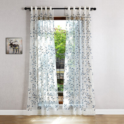2016 RuralPastoral Chiffon Sheer Curtain Home Villa Window Decor Screen Luxury Fashion Leaf Embroidered Tulle Bedroom Curtains
2016 RuralPastoral Chiffon Sheer Curtain Home Villa Window Decor Screen Luxury Fashion Leaf Embroidered Tulle Bedroom Curtains