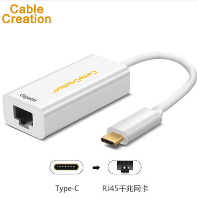 CABLE CREATION CD0004 Type-C RJ45 Gigabit LAN USB31 USB-C LAN Converter 12 inch Macbook Dock Ethernet adapter
CABLE CREATION CD0004 Type-C RJ45 Gigabit LAN USB31 USB-C LAN Converter 12 inch Macbook Dock Ethernet adapter