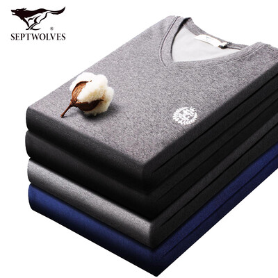 Seven wolves thermal underwear men plus velvet thick set invisible V-neck mens autumn&winter velvet autumn clothes long pants set 99295 light gray
Seven wolves thermal underwear men plus velvet thick set invisible V-neck mens autumn&winter velvet autumn clothes long pants set 99295 light gray