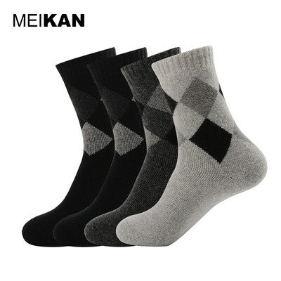 MEIKAN Wool Socks Winter Warm Thick Ankle Socks 4Pairs Solid Color Men Socks Lingge Design Terry Socks
MEIKAN Wool Socks Winter Warm Thick Ankle Socks 4Pairs Solid Color Men Socks Lingge Design Terry Socks