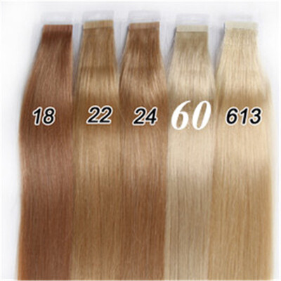 Tape In Human Hair Extensions Natural Color 18 22 24 60 613 Brazilian Peruvian Indian Malaysian Skin Wefts Remy Hair 40glot
Tape In Human Hair Extensions Natural Color 18 22 24 60 613 Brazilian Peruvian Indian Malaysian Skin Wefts Remy Hair 40glot