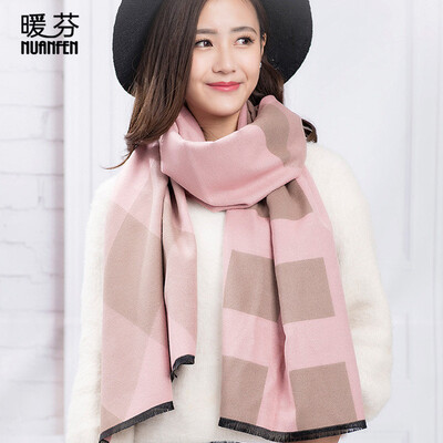 Warm Fen NuanFen scarf female winter bib dual-use cashmere striped lattice cloak Korean long thick shawl TS600WJD plaid pink
Warm Fen NuanFen scarf female winter bib dual-use cashmere striped lattice cloak Korean long thick shawl TS600WJD plaid pink