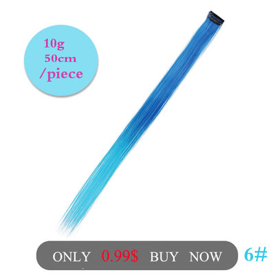 One Colorful Piece Clip On Hair Extensions Ombre Synthetic Hair Hairpieces For Women 50CM Long Straight Hair
One Colorful Piece Clip On Hair Extensions Ombre Synthetic Hair Hairpieces For Women 50CM Long Straight Hair