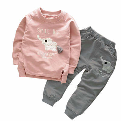 2017 Summer Kids Clothing Sets Baby Boys Girls Cartoon Elephant Cotton Set Winter Children Clothes Child T-ShirtPants Suit
2017 Summer Kids Clothing Sets Baby Boys Girls Cartoon Elephant Cotton Set Winter Children Clothes Child T-ShirtPants Suit