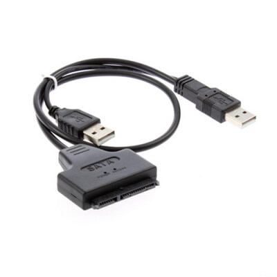 

USB 2.0 для SATA 7+15 22Pin Контактный кабель-Адаптер для 2.5" HDD Жесткий диск