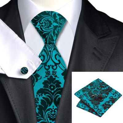 N-0769 Vogue Men Silk Tie Set Black Floral Necktie Handkerchief Cufflinks Set Ties For Men Formal Wedding Business wholesale
N-0769 Vogue Men Silk Tie Set Black Floral Necktie Handkerchief Cufflinks Set Ties For Men Formal Wedding Business wholesale
