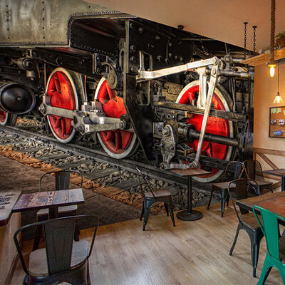 3D photo wallpaper retro 3D train head wallpaper mural train themed restaurant cafe KTV bar background wall wallpaper
3D photo wallpaper retro 3D train head wallpaper mural train themed restaurant cafe KTV bar background wall wallpaper
