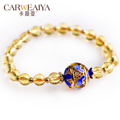 Carweaiya yellow citrine beads section bracelet cloisonne craft accessories butterfly pendant Chinese style traditional hand-ma
Carweaiya yellow citrine beads section bracelet cloisonne craft accessories butterfly pendant Chinese style traditional hand-ma
