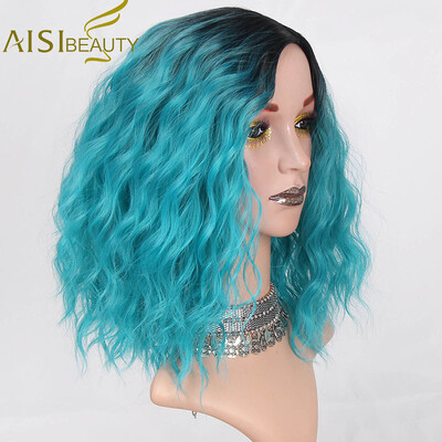 AISI BEAUTY Short Hair Synthetic Water Wave Ombre Red Blue Pink Orange Wigs for Women Heat Resistant High temperature fiber
AISI BEAUTY Short Hair Synthetic Water Wave Ombre Red Blue Pink Orange Wigs for Women Heat Resistant High temperature fiber