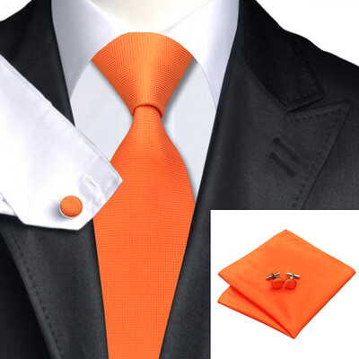 N-0266 Vogue Men Silk Tie Set Orange Solid Necktie Handkerchief Cufflinks Set Ties For Men Formal Wedding Business wholesale
N-0266 Vogue Men Silk Tie Set Orange Solid Necktie Handkerchief Cufflinks Set Ties For Men Formal Wedding Business wholesale