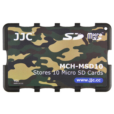 JJC MCH-MSD10YG ultra-thin memory card holder SLR camera memory card holder TF card digital storage card package camouflage green card cartridge can put 10 MSD TF card
JJC MCH-MSD10YG ultra-thin memory card holder SLR camera memory card holder TF card digital storage card package camouflage green card cartridge can put 10 MSD TF card