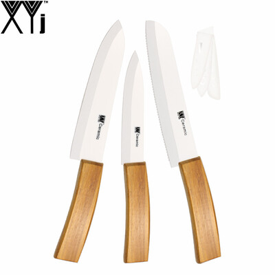 XYj Brand Ceramic Knife Set 5" Slicing 6" Chef 6" Bread Kitchen Tools + Three Covers Best Kitchen Knives Set With Bamboo Handle
XYj Brand Ceramic Knife Set 5" Slicing 6" Chef 6" Bread Kitchen Tools + Three Covers Best Kitchen Knives Set With Bamboo Handle