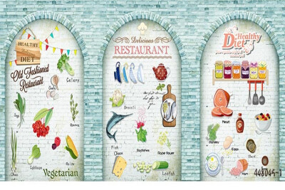 Photo wallpaper 3D fruit vegetable brick wall wallpaper restaurant tea shop hot pot wallpaper mural
Photo wallpaper 3D fruit vegetable brick wall wallpaper restaurant tea shop hot pot wallpaper mural